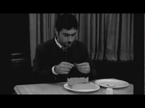 The Gold Rush- Charlie Chaplin Eating Shoe Reenactment