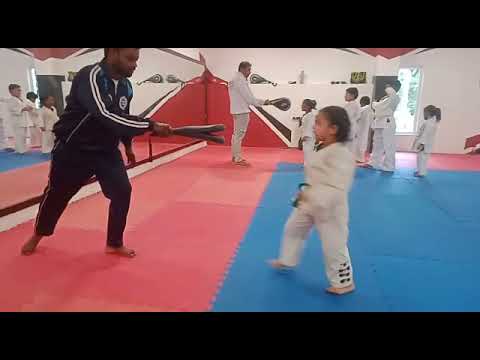 Little girl karate