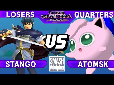 Smash Melee - Stango (Marth) vs Atomsk (Jigglypuff) - SMASHADELPHIA 2017 Losers Quarters
