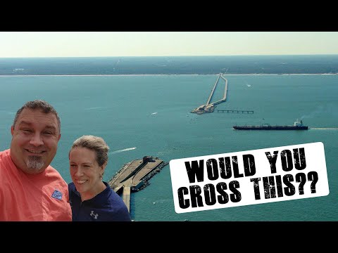 Driving Across The Chesapeake Bay Bridge Tunnel || CBBT || Chesapeake Bay Bridge Tunnel North Bound