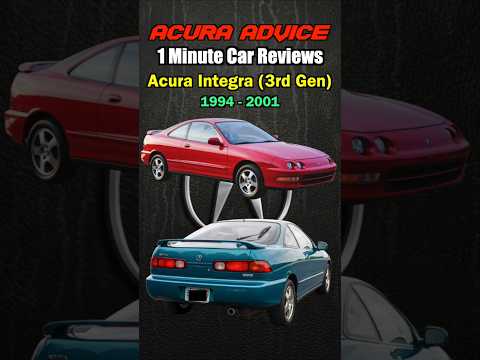 Acura Integra (3rd Gen) - 1 Minute Car Reviews #acuraintegra #acura #honda #hondaintegra #integrals