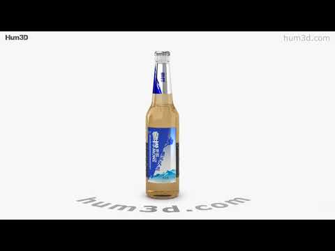 Snow Beer Bottle 3D model by 3DModels.org