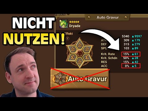 Darum solltet ihr keine Autogravur nutzen! (summoners war deutsch)