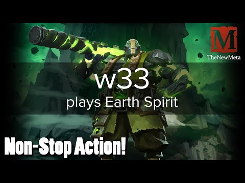 w33 (7704 MMR) plays Earth Spirit Offlane (13-2-19, 26min) Full-game