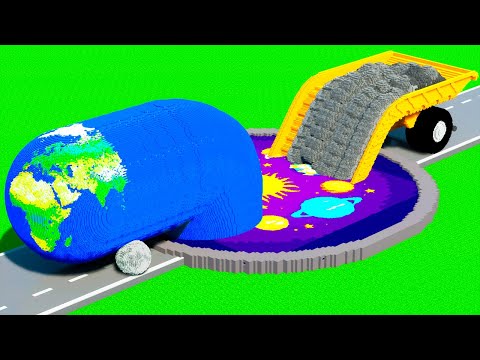 LONG CARS vs PLANETS PORTAL in Teardown