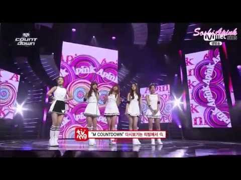 [SoshiAPinkSubs] [140508] Mnet M! Countdown Interview, Message + Winning Speech & Encore - A Pink