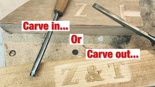 How to carve letters into wood