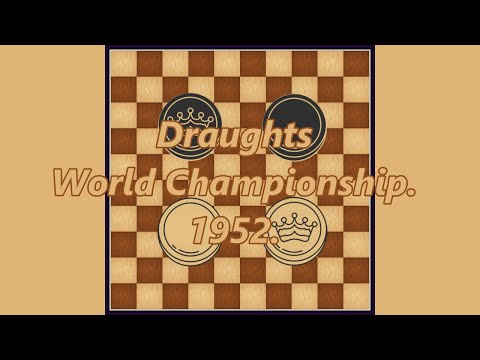 Marino Saletnik (ITA) - Raoul Dagenais (CAN). Draughts World Championship. 1952.