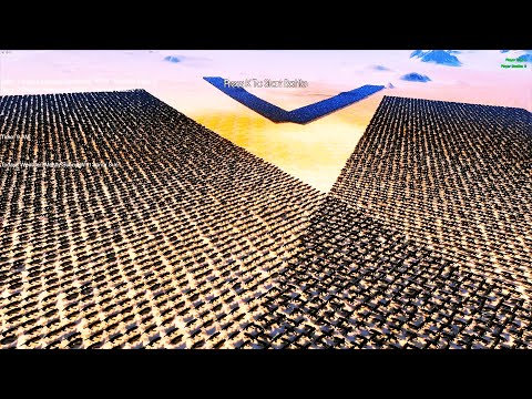 20K KNIGHTS Vs 20K PACK OF WOLF -  Ultimate Epic Battle Simulator UEBS