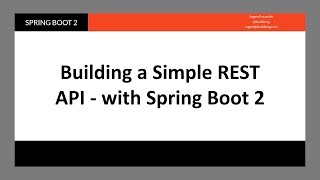 Bootstrap a Simple REST API - with Spring Data REST and Spring Boot 2