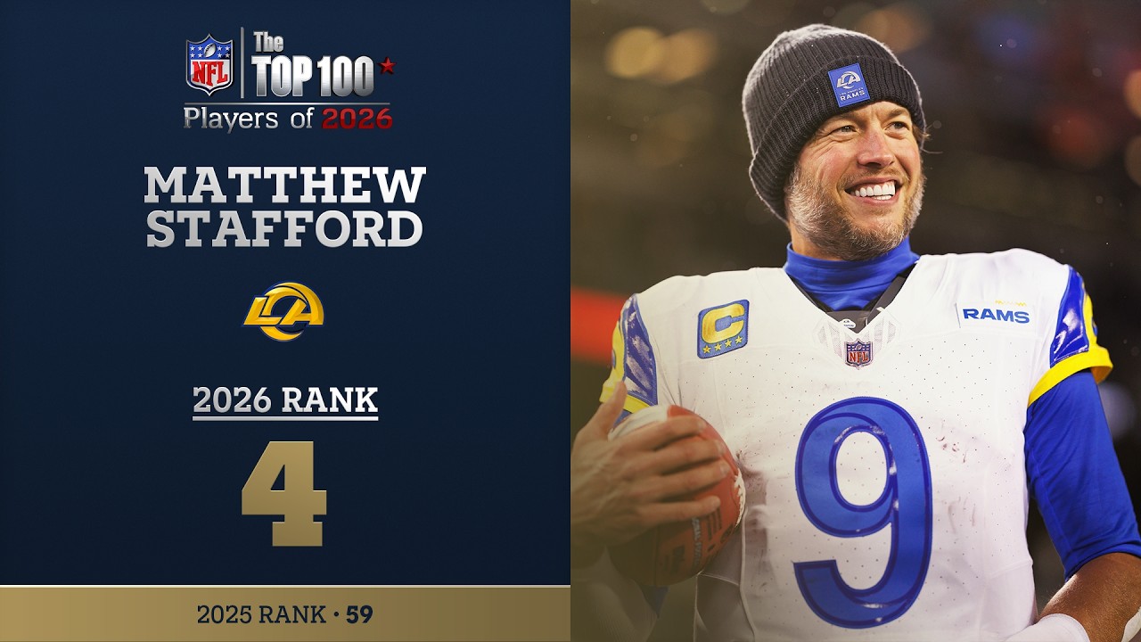 4: Matthew Stafford (QB, Rams) | Top 100 Players of 2026