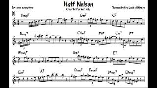 Charlie Parker - Half Nelson solo transcription