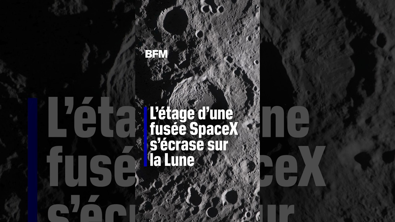 Espace: l'étage supérieur d'une fusée de SpaceX devait s'écraser sur la lune ce mercredi