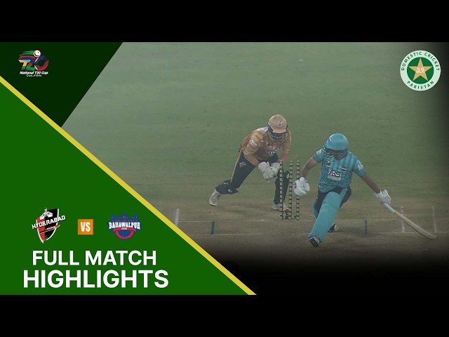 Full Match Highlights | Hyderabad Region vs Bahawalpur Region | National T20 Qualifier | M11 | MZA1T Full Match Highlights | Hyderabad Region vs Bahawalpur Region | National T20 Qualifier | M11 | MZA1T