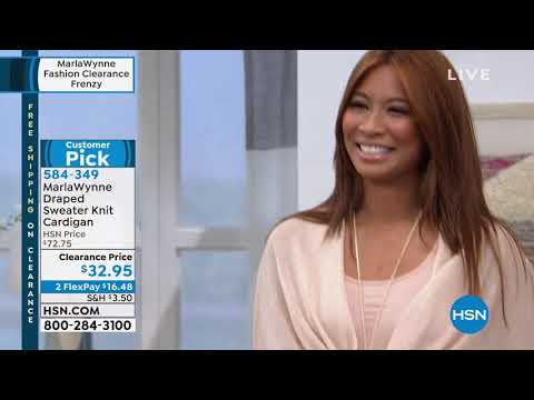 MarlaWynne Draped Sweater Knit Cardigan