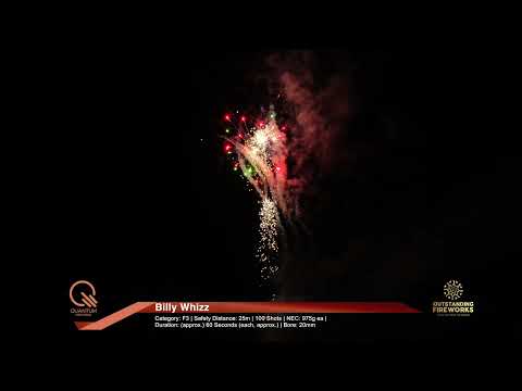 Billy Whizz | Category: F3 | Safety Distance: 25m | 100 Shots | NEC: 975g ea | OF2114