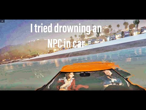 GTA 5| What happens if you try to Drown an NPC in car?