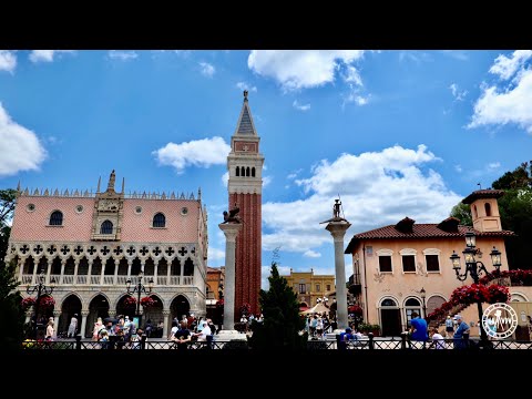 EPCOT Italy Pavilion Tour & Walkthrough in 4K | EPCOT World Showcase Walt Disney World Florida 2021
