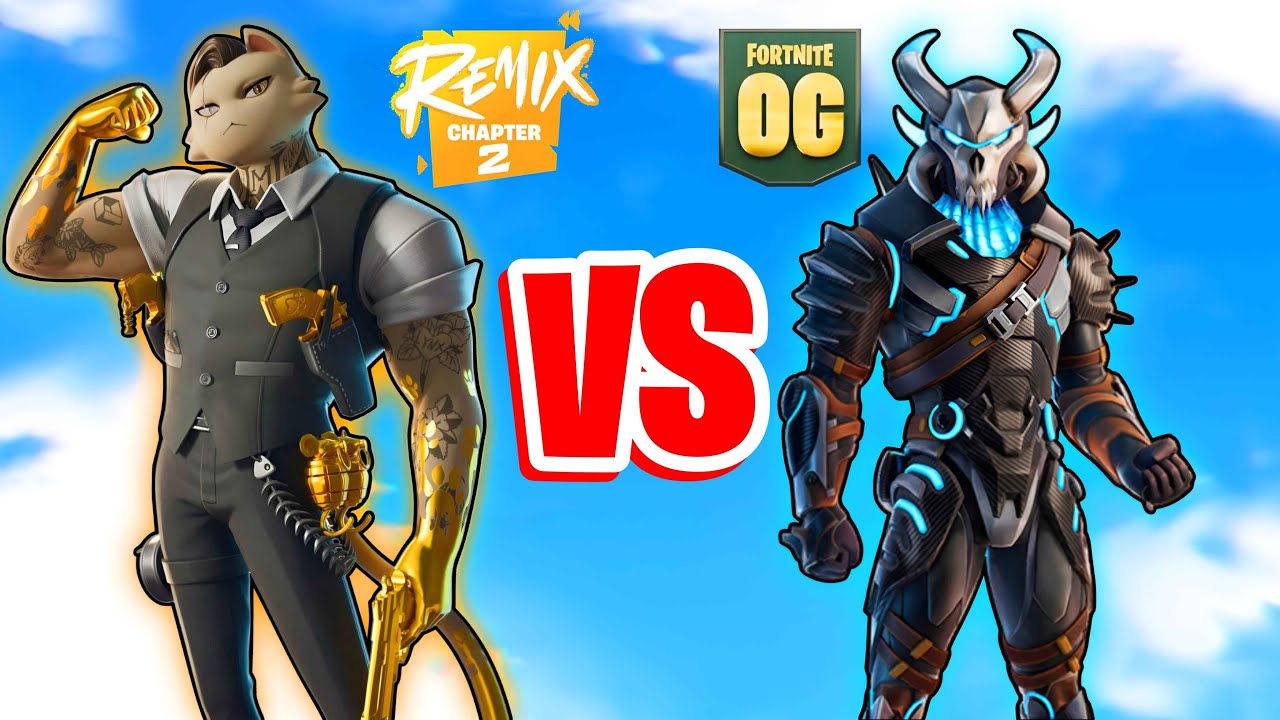 Meowdas (Remix) Vs. Omegarok (OG) MAX Tier Fortnite Skins, Who Did It BETTER??