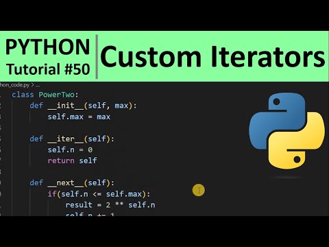 Python Tutorial #50 - Custom Iterator in Python Programming for Beginners