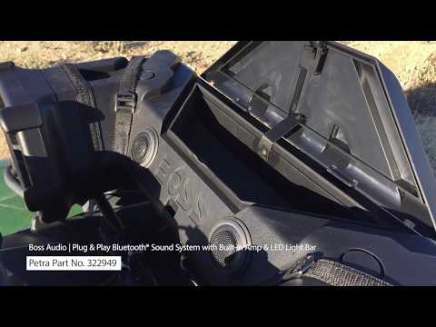 Spotlight On Boss Audio's Plug & Play Bluetooth® Sound System with Built-in Amp & LED Light Bar