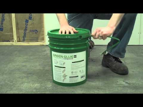 Part of a video titled Applying Green Glue Noiseproofing Compound from a 5 ...