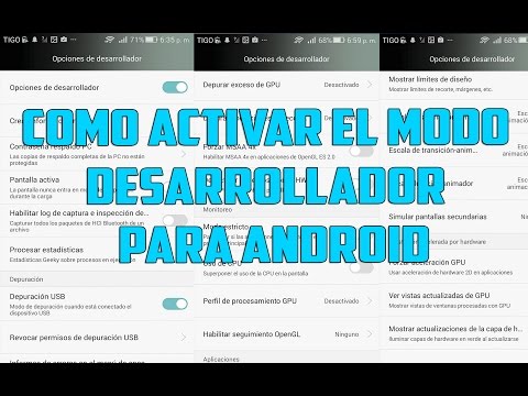 COMO ¡ACTIVAR! modo desarrollador para android Kikat