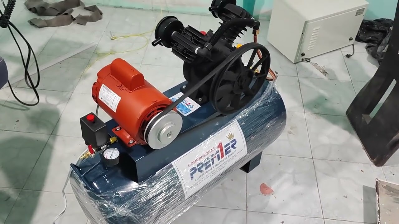 REVIEW Y LLENADO de aceite Compresor 1HP 100 Lts de Mercado Libre