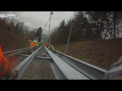 montage charpente helico  funiculaire cossonay