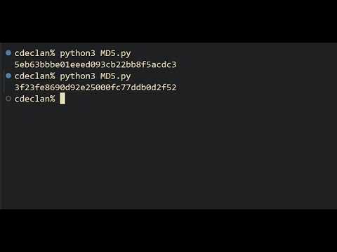 Implementing And Testing Md5 In Python3