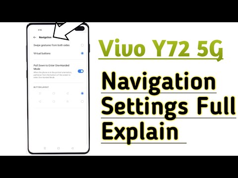 Vivo Y72 5G || Full Explain Navigation Settings How To Use