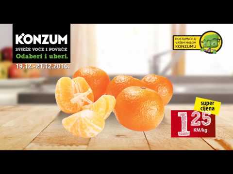 Konzumova Super akcija od ponedjeljka do srijede! 19.-21.12.2016.