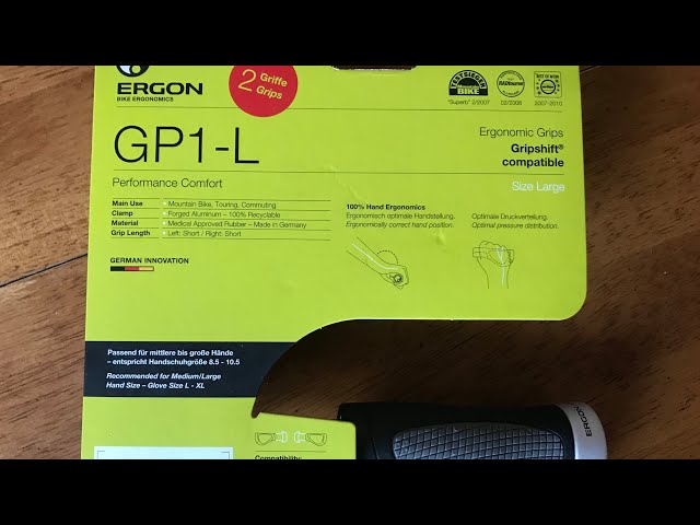 Видео Грипсы Ergon GP1 Grips (Black/Grey)