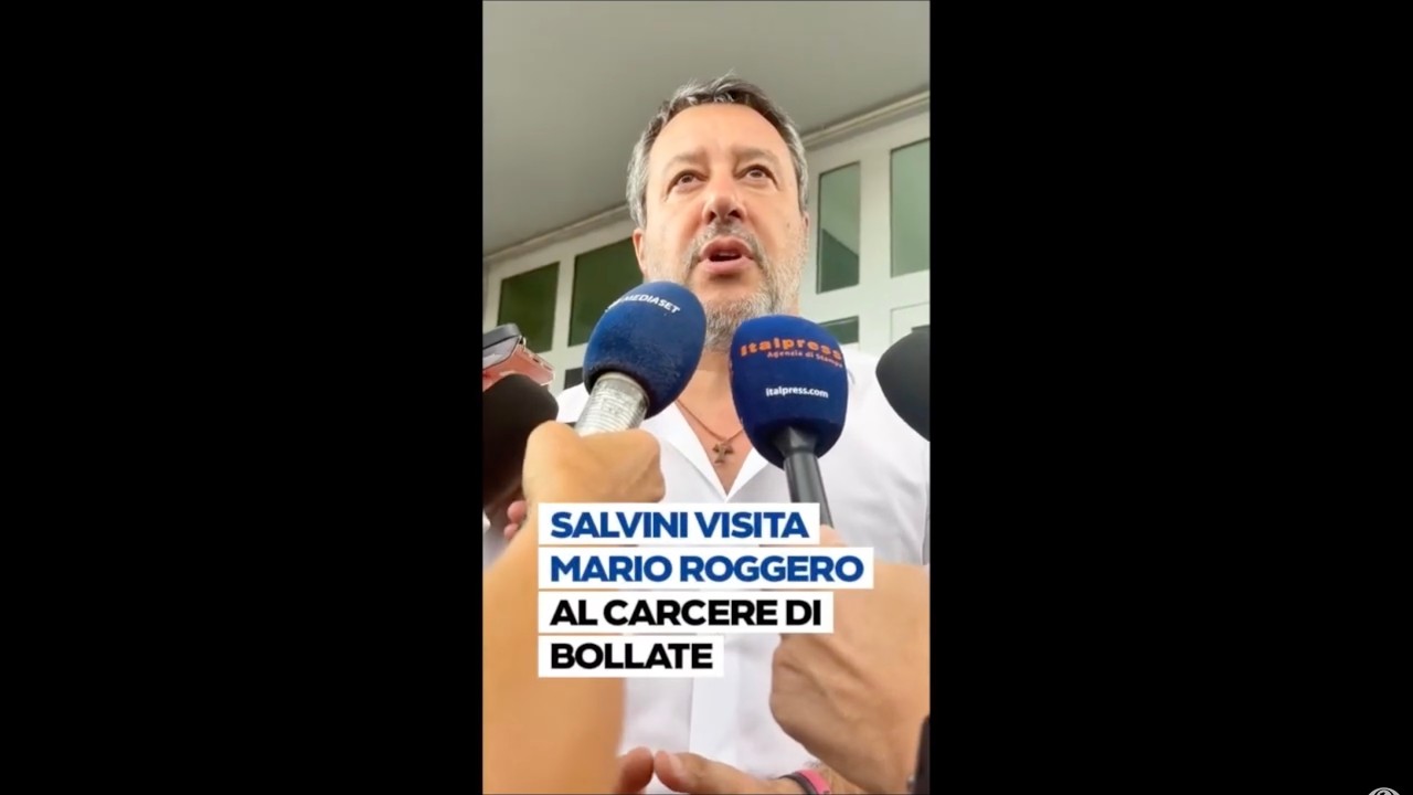 SALVINI VISITA ROGGERO: "VICINI A LUI E ALLA SUA FAMIGLIA ANCHE QUANDO SI SPENGONO I RIFLETTORI"