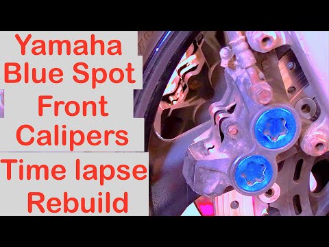 Yamaha XJR 1300:- Blue Spot, 4 Pot, Front caliper rebuild !