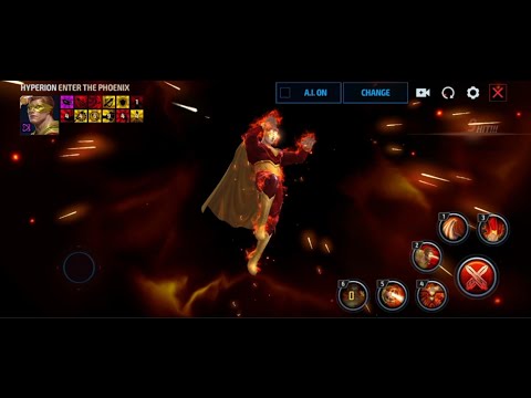 Hyperion in Enter The Phoenix suit skills preview | Marvel Future Fight