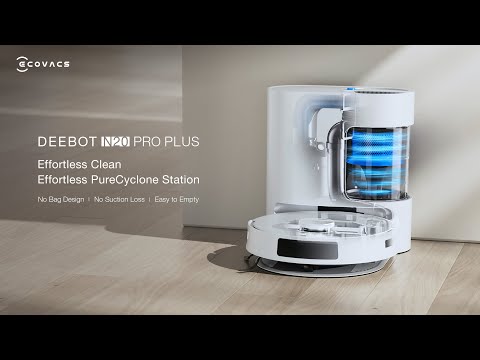 Ecovacs DEEBOT N20 PLUS dulkių siurblys-robotas, Baltas