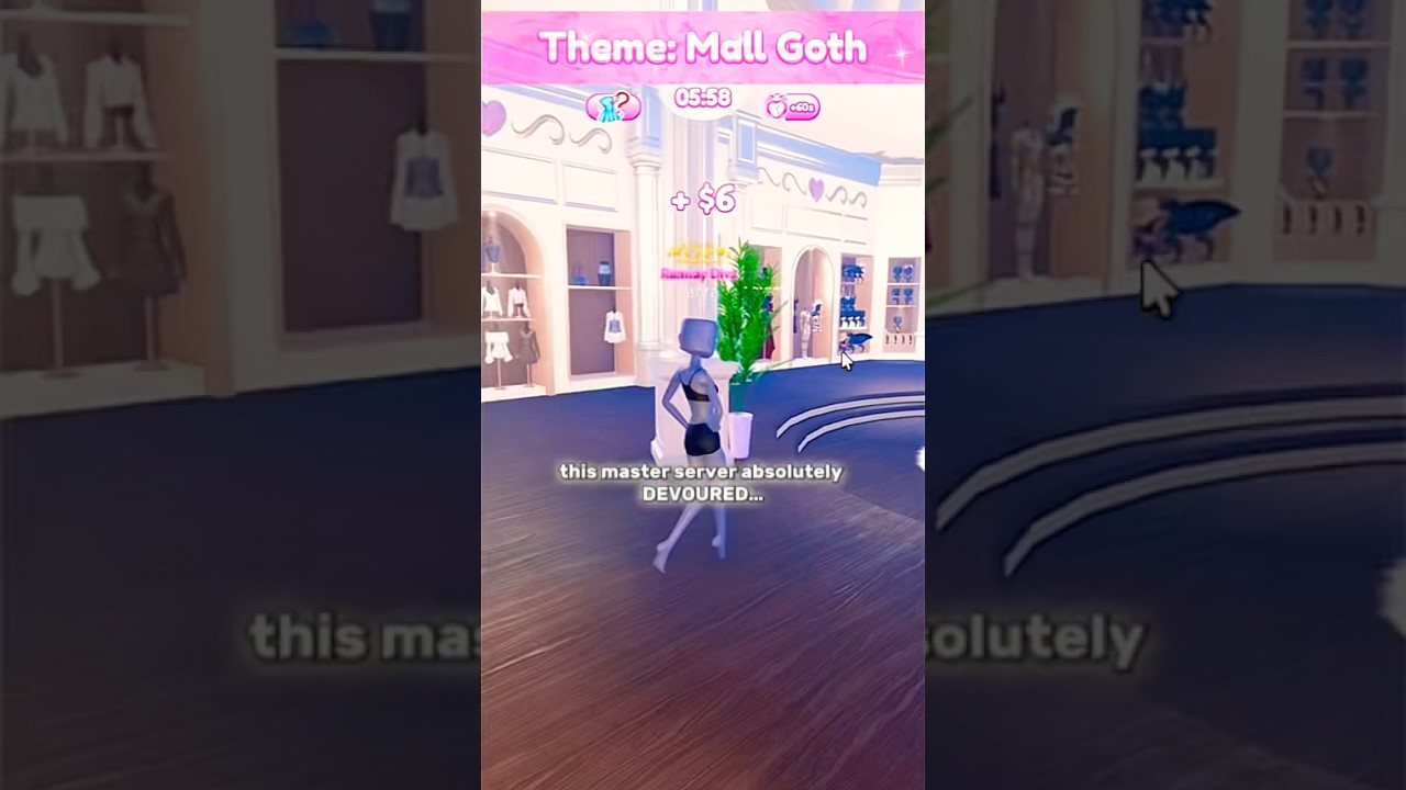 Mall goth theme gameplay 🫶 #dti #dtiroblox #dresstoimpress #dresstoimpressroblox #fyp