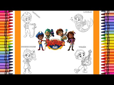 The Coloring Couple Presents: Coloring Santiago of the Seas Compilation | How to Color