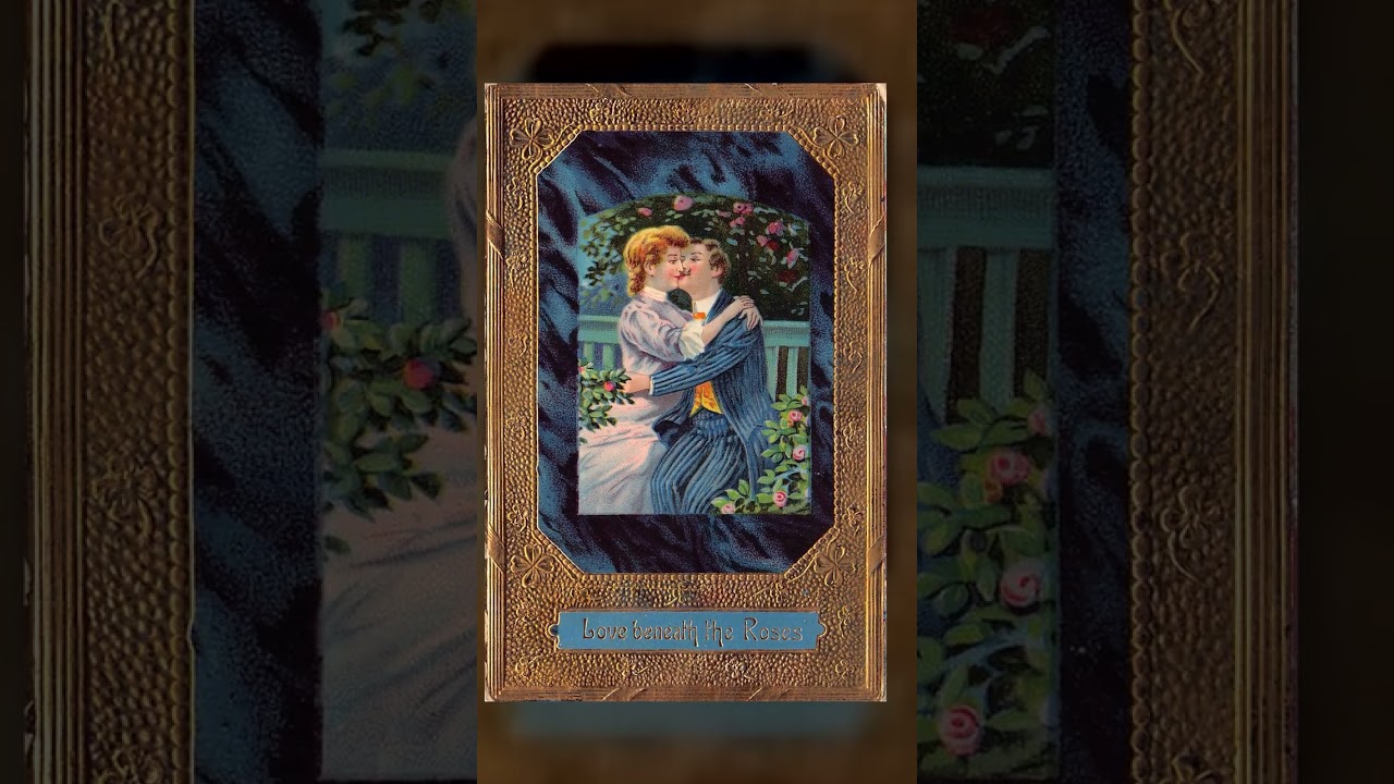 Printed in Germany, Divided Back Postcard, Love Scene, 1910 Postmark Video