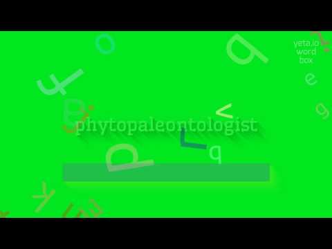 HOW TO PRONOUNCE PHYTOPALEONTOLOGIST? #phytopaleontologist