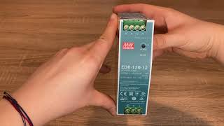 Mean Well EDR-120-12 Zdroj na DIN 120W 12V