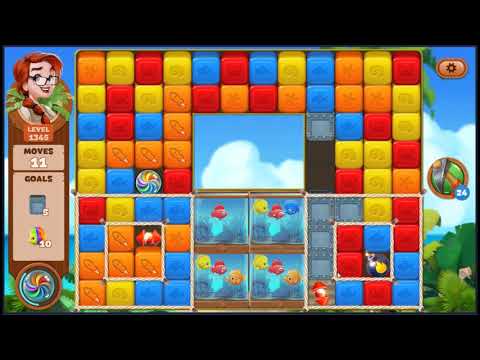 Lost Island Blast Adventure Level 1345 - NO BOOSTERS 🏝️ | SKILLGAMING ✔️