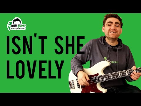 Isn't She Lovely - Beginner Bass Guitar Lesson