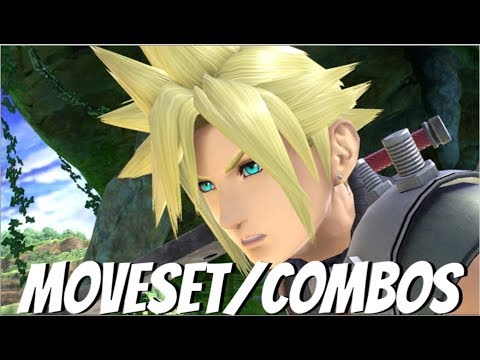 CLOUD COMBOS/MOVESET SUPER SMASH BROS ULTIMATE (HOW TO PLAY CLOUD) (CLOUD GUIDE)