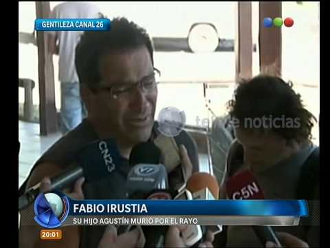 Lightning struck Gesell: the grief of one of the victims' fathers - Telefe Noticias