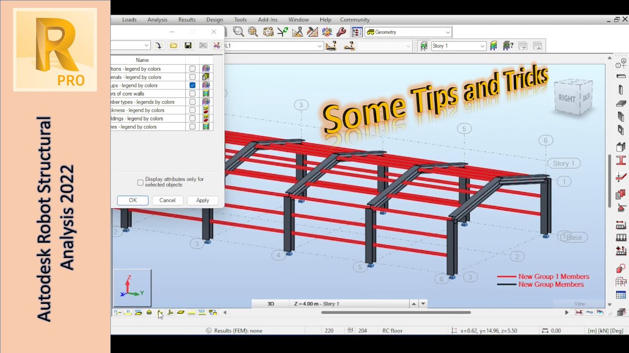 Tips and Techniques for better Modeling in Autodesk Robot