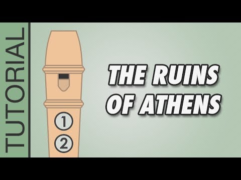 Beethoven - Ruins of Athens - Recorder Tutorial