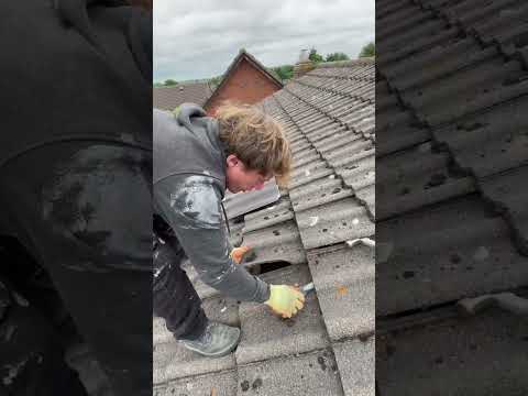 Change a roof tile! £100 15 seconds!