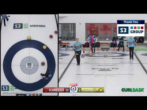 Sayaka Yoshimura vs  Lorraine Schneider   Draw 1   S3 Group Curling Stadium Series